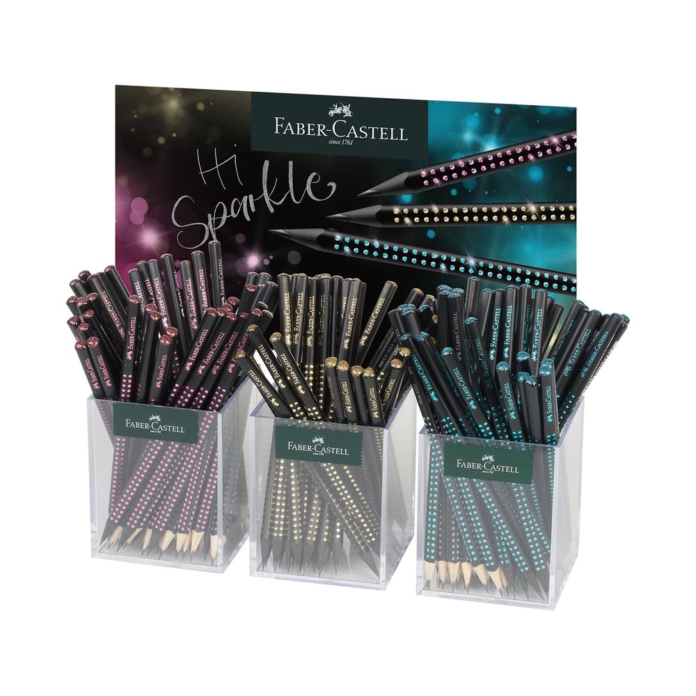 Faber-Castell Молив Sparkle Midnight, 144 броя в 3 чаши