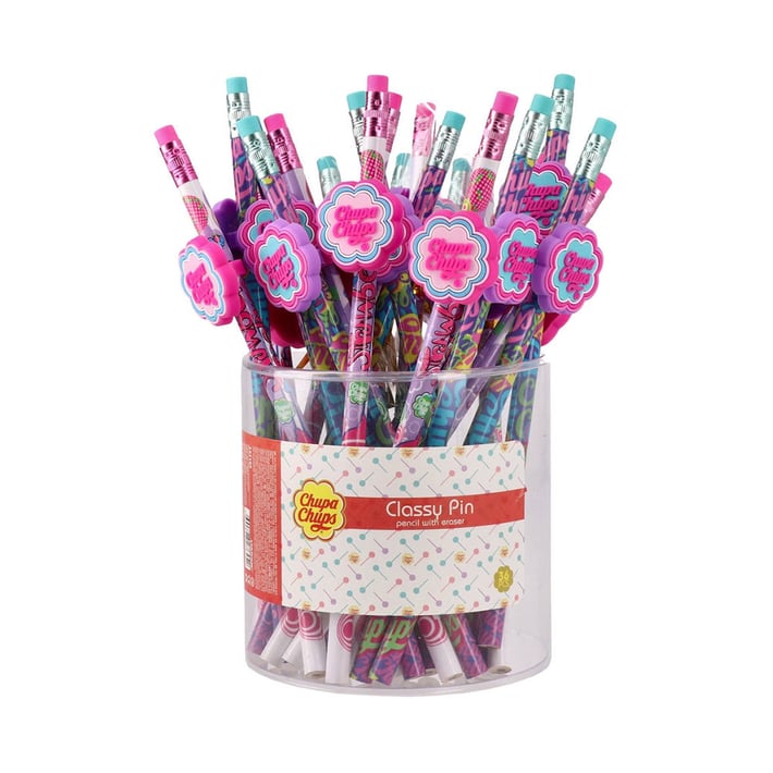 Молив Best Buy Classy Pin, Chupa Chups, HB, с гума, асорти