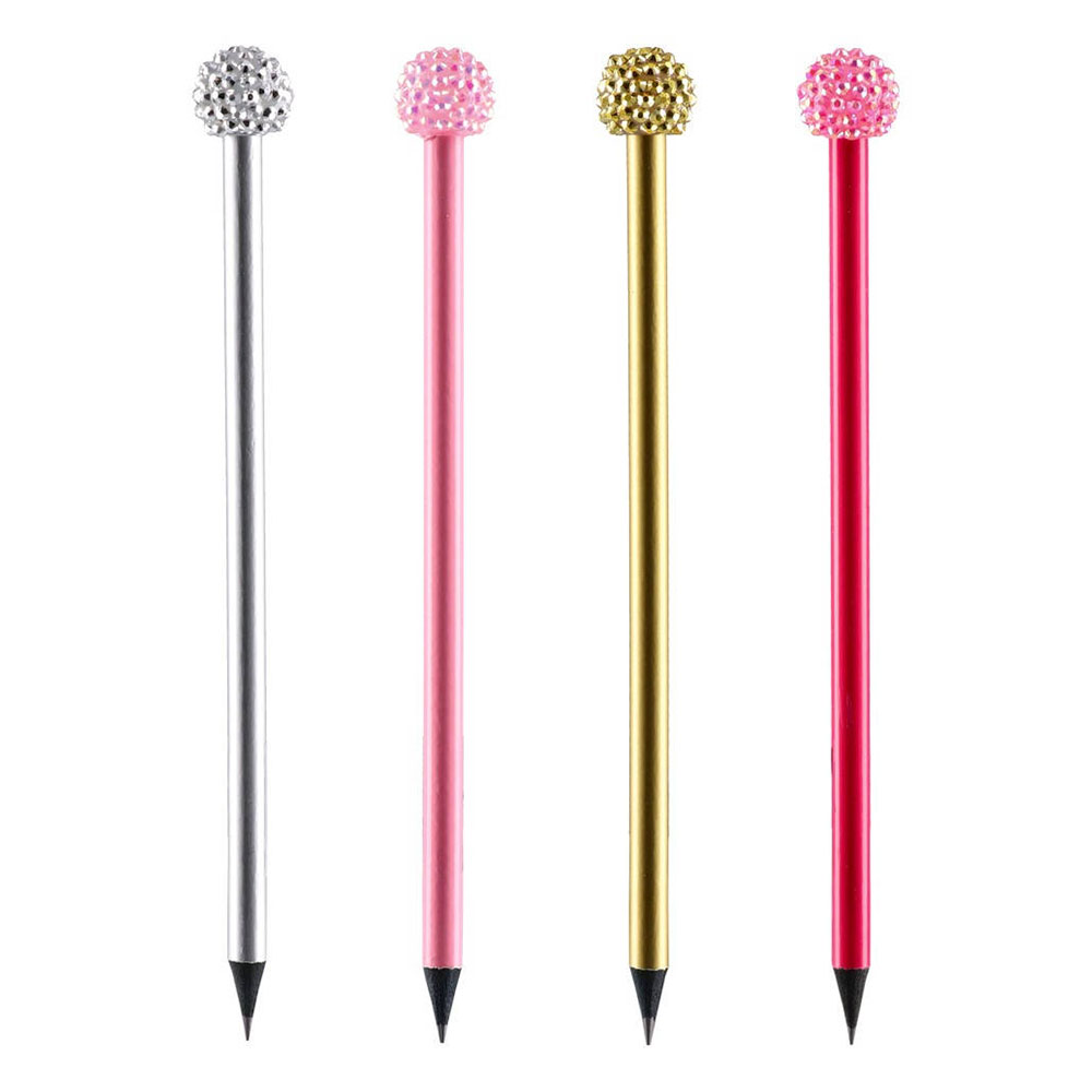 Молив Sazio Grand, HB, с топче с камъчета, асорти, 1 брой