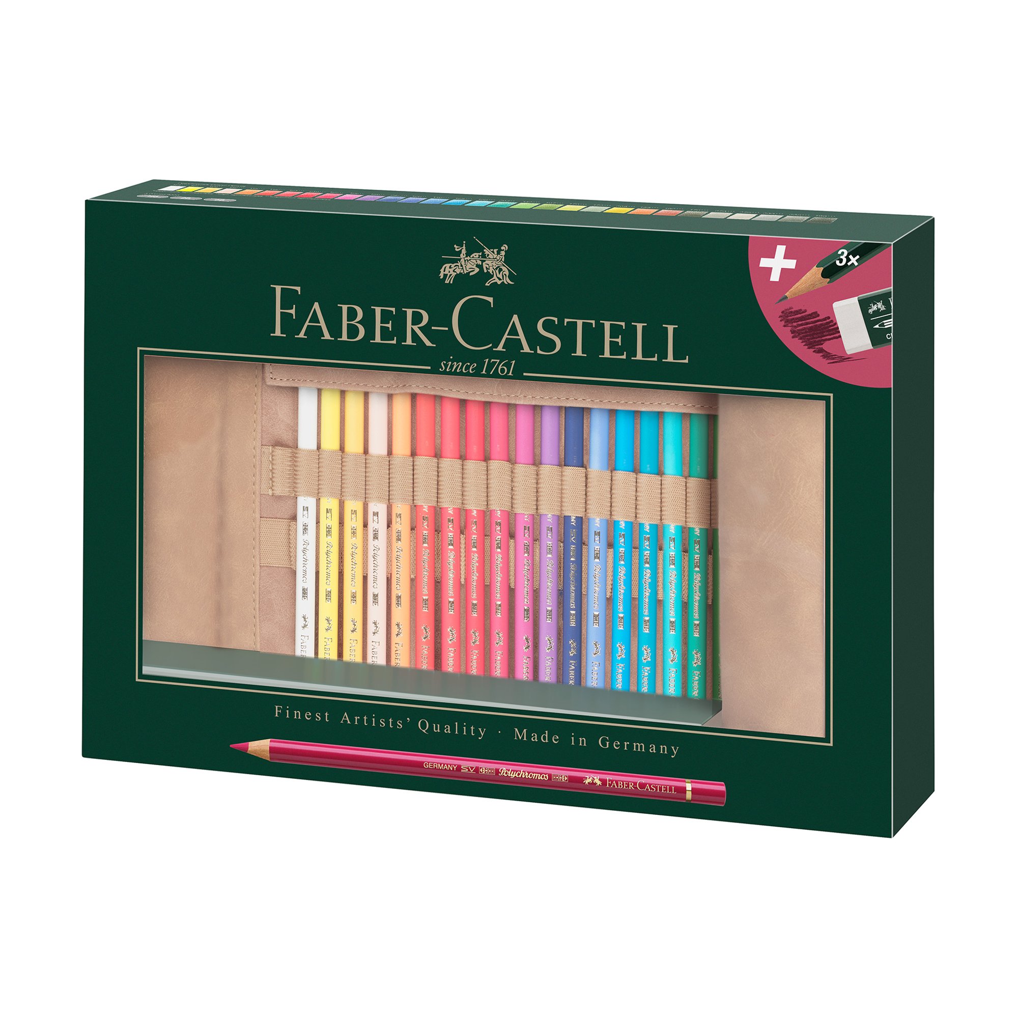 Faber-Castell Моливи Polychromos, на руло, 30 цвята