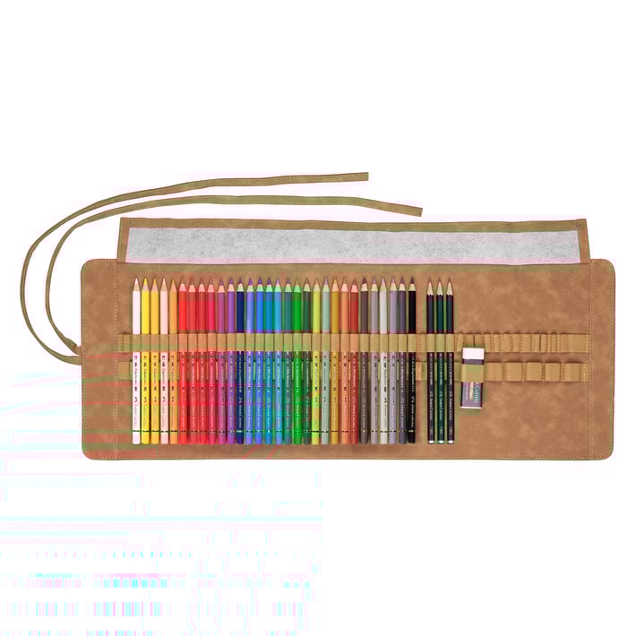 Faber-Castell Моливи Polychromos, на руло, 30 цвята