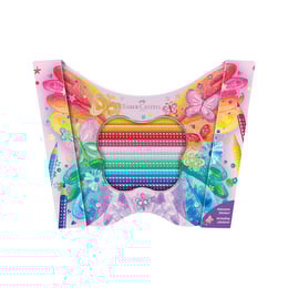 Faber-Castell Цветни моливи Sparkle, кутия - пеперуда, 20 цвята