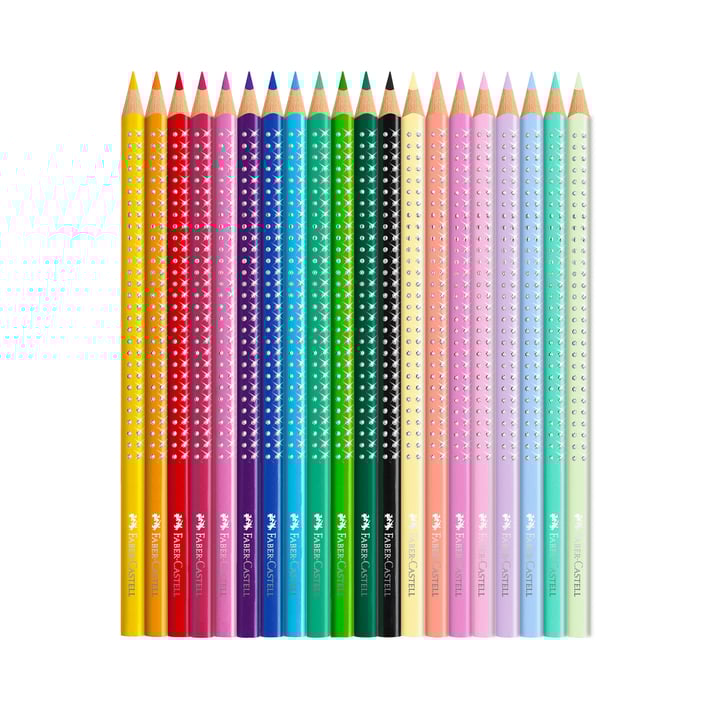 Faber-Castell Цветни моливи Sparkle, кутия - пеперуда, 20 цвята