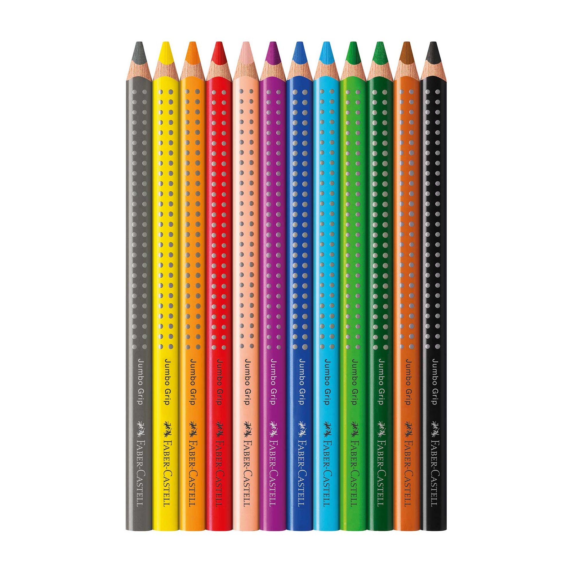 Faber-Castell Цветни моливи Jumbo Grip, 12 цвята