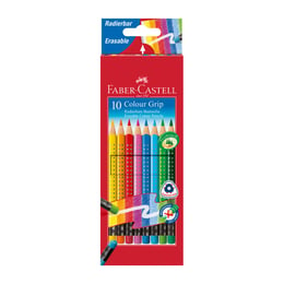 Faber-Castell Моливи Grip 2001, изтриваеми, 10 цвята