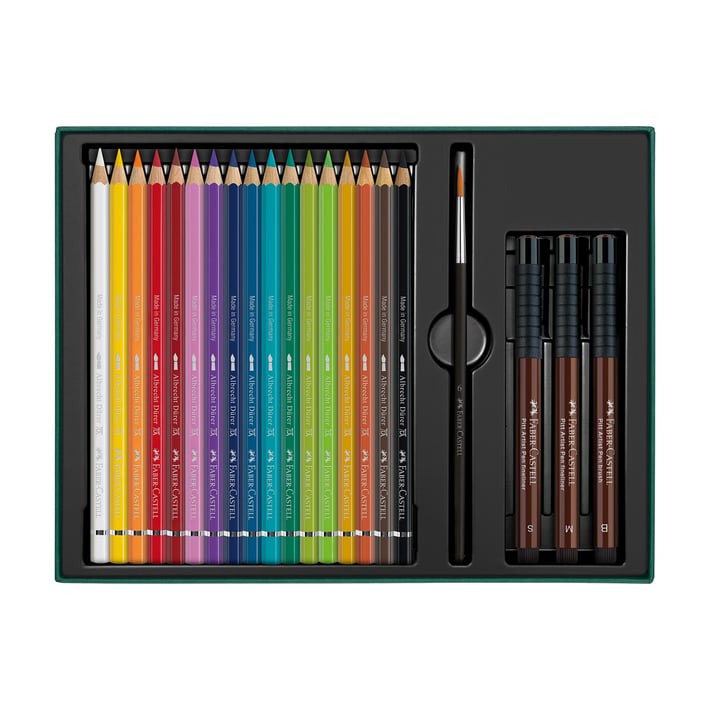 Faber-Castell Комплект моливи Albrecht Durer и тънкописци Pitt, 21 части