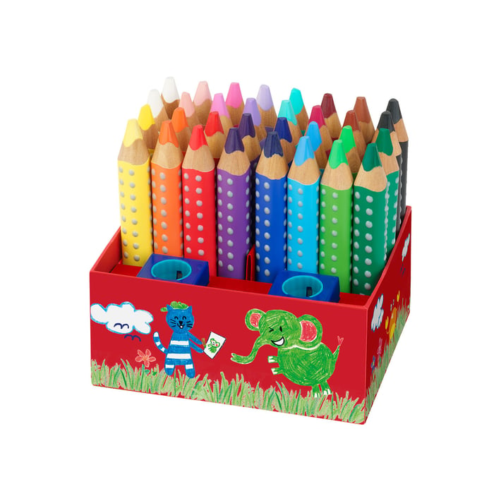 Faber-Castell Моливи Grippy, 36 цвята