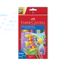 Faber-Castell Акварелни моливи, 36 цвята, с включена четка