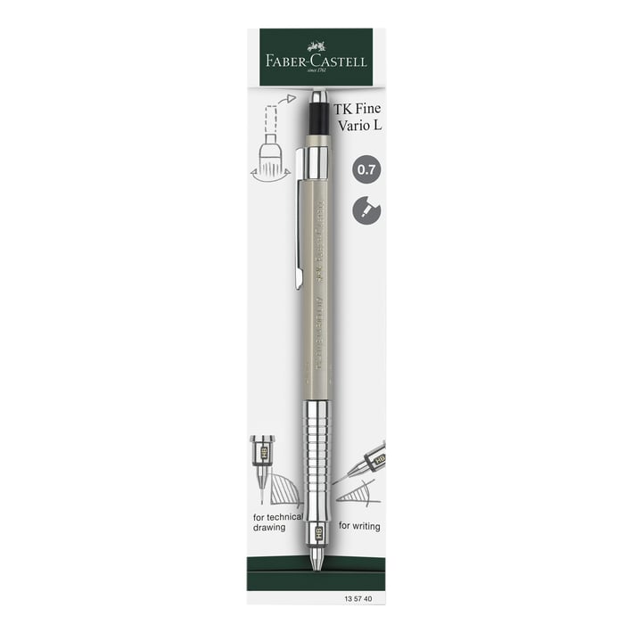 Faber-Castell Автоматичен молив TK-Fine Vario L, 0.7 mm, цвят шампанско