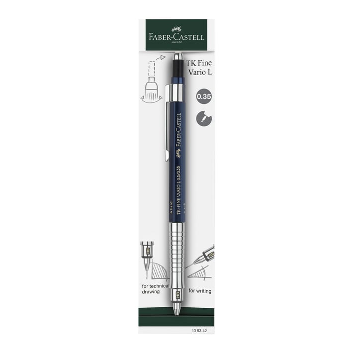 Faber-Castell Автоматичен молив TK-Fine Vario L, 0.35 mm, цвят индиго