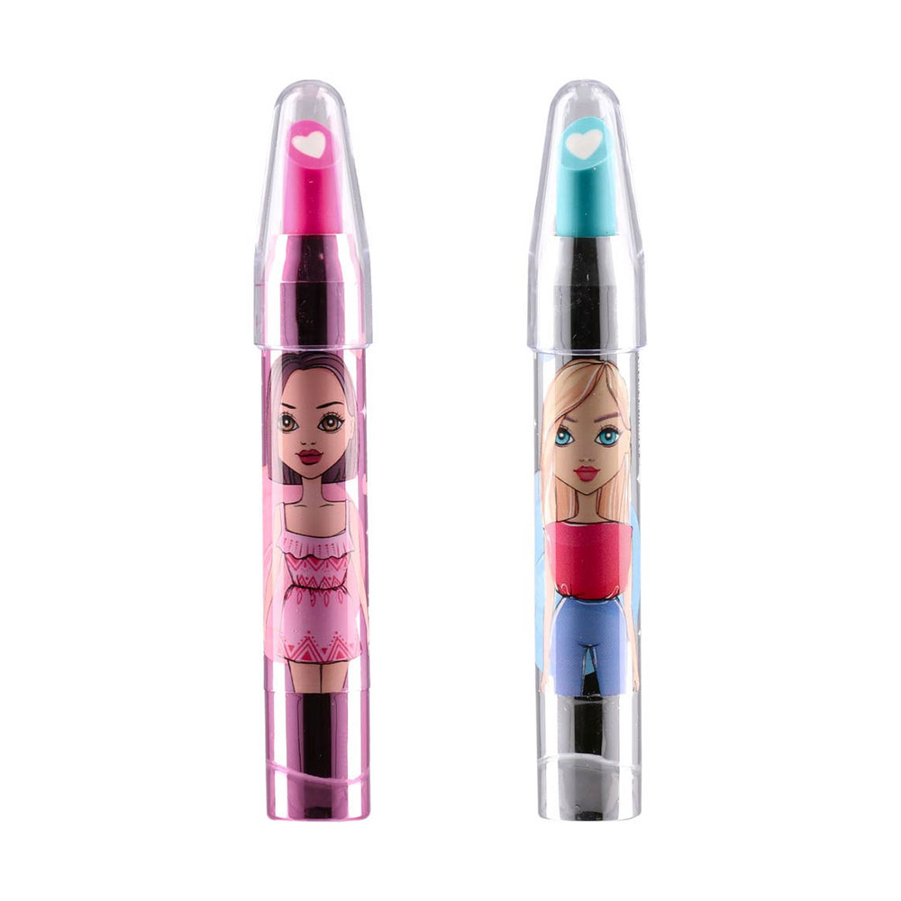 Гума за молив Junior Roseta, червило, асорти, 1 брой