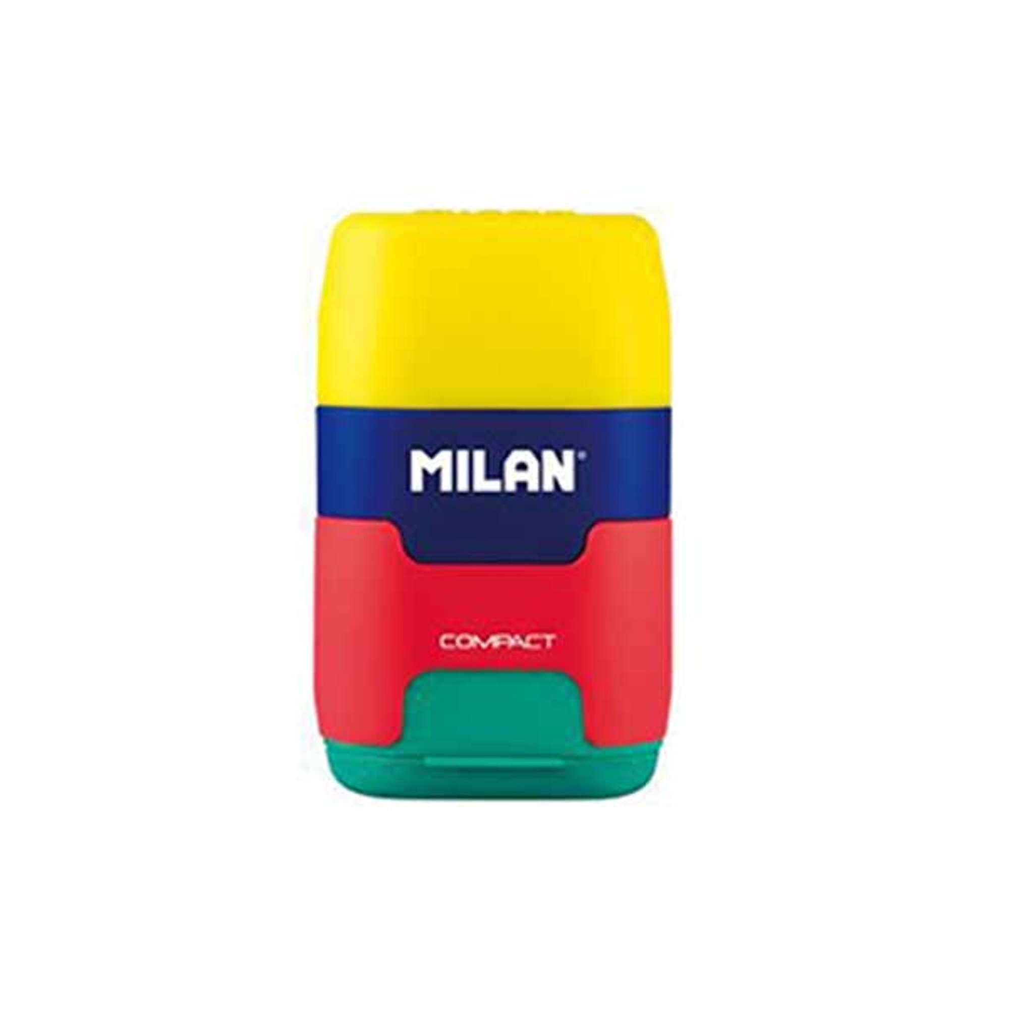 Milan Острилка Compact Mix, с гума, двойна, цвят асорти