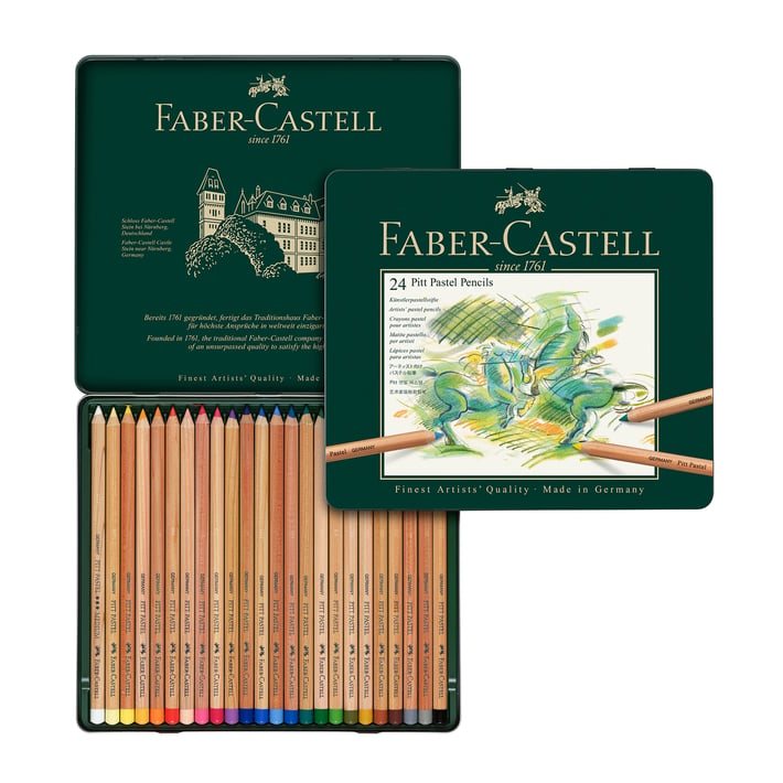 Faber-Castell Цветни моливи Pitt Pastel, 24 цвята