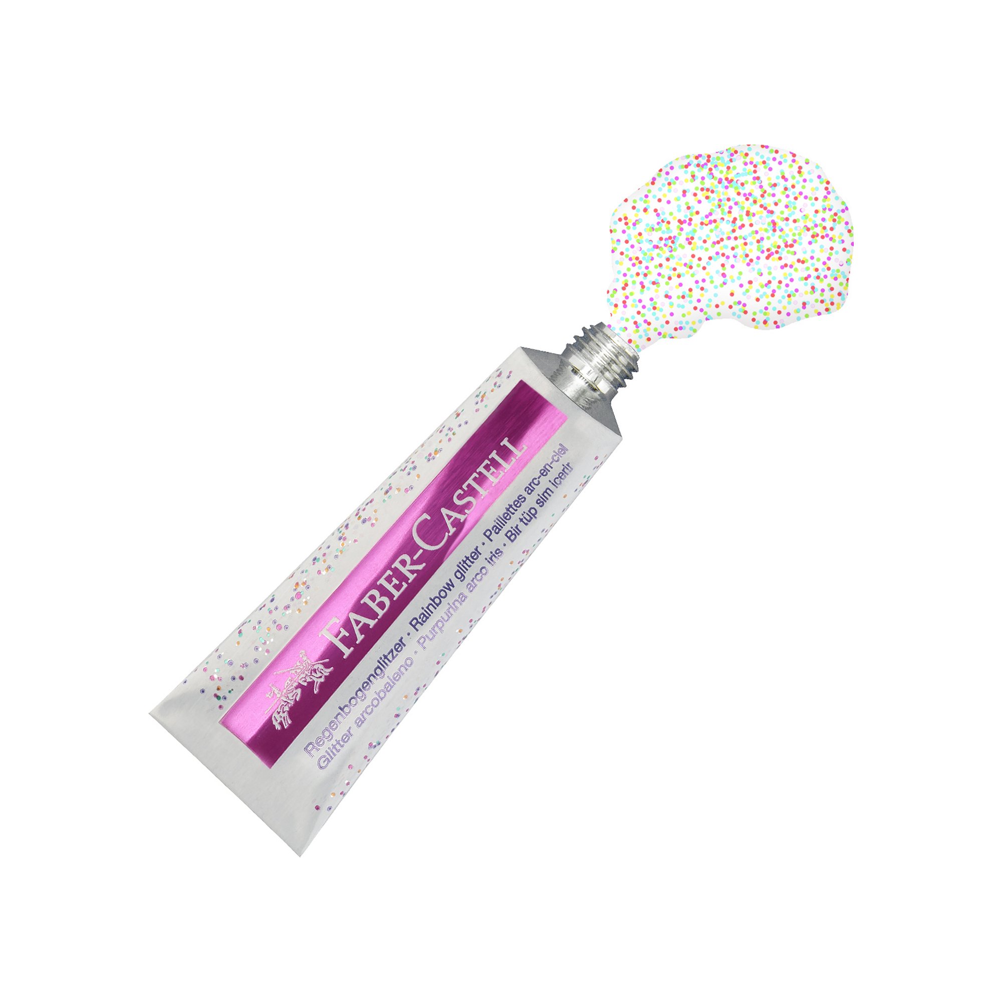 Faber-Castell Течен брокат Glitter Rainbow, 12 ml, 2 броя блистер