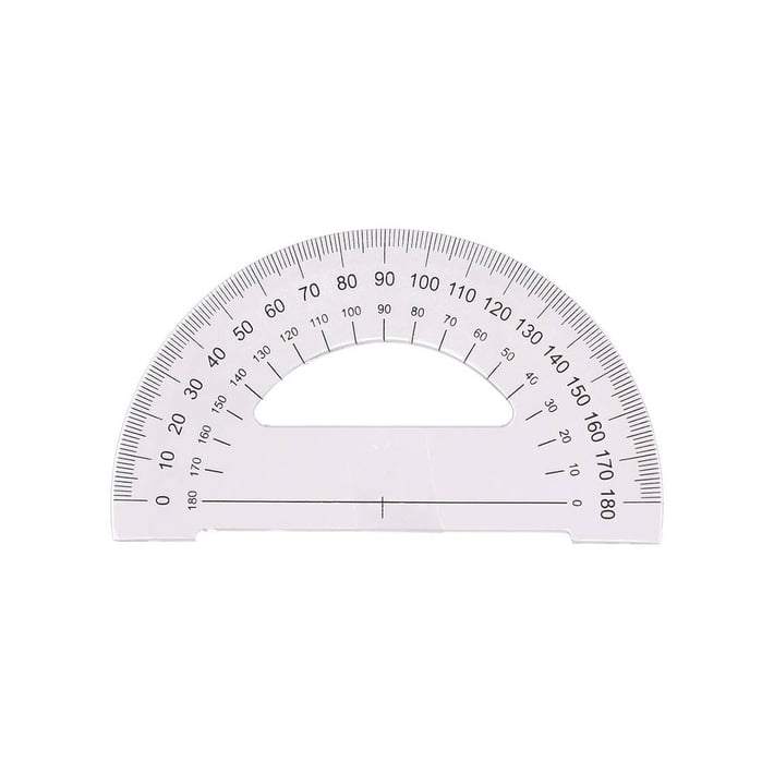 Транспортир Sazio Cristal-U, 180 градуса