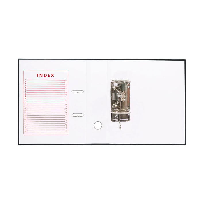 Top Office Класьор, 5 cm, PP, с метален кант, черен