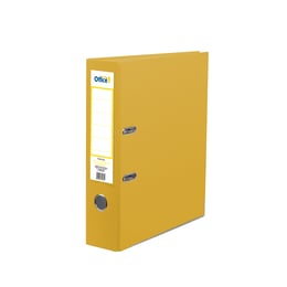 Office 1 Класьор, 8 cm, PP, с метален кант, жълт