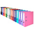 Office 1 Класьор, 8 cm, PP, с метален кант, несглобен, жълт, 50 броя