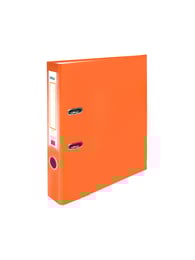 Office 1 Класьор, 5 cm, PP, с метален кант, несглобен, оранжев, 50 броя