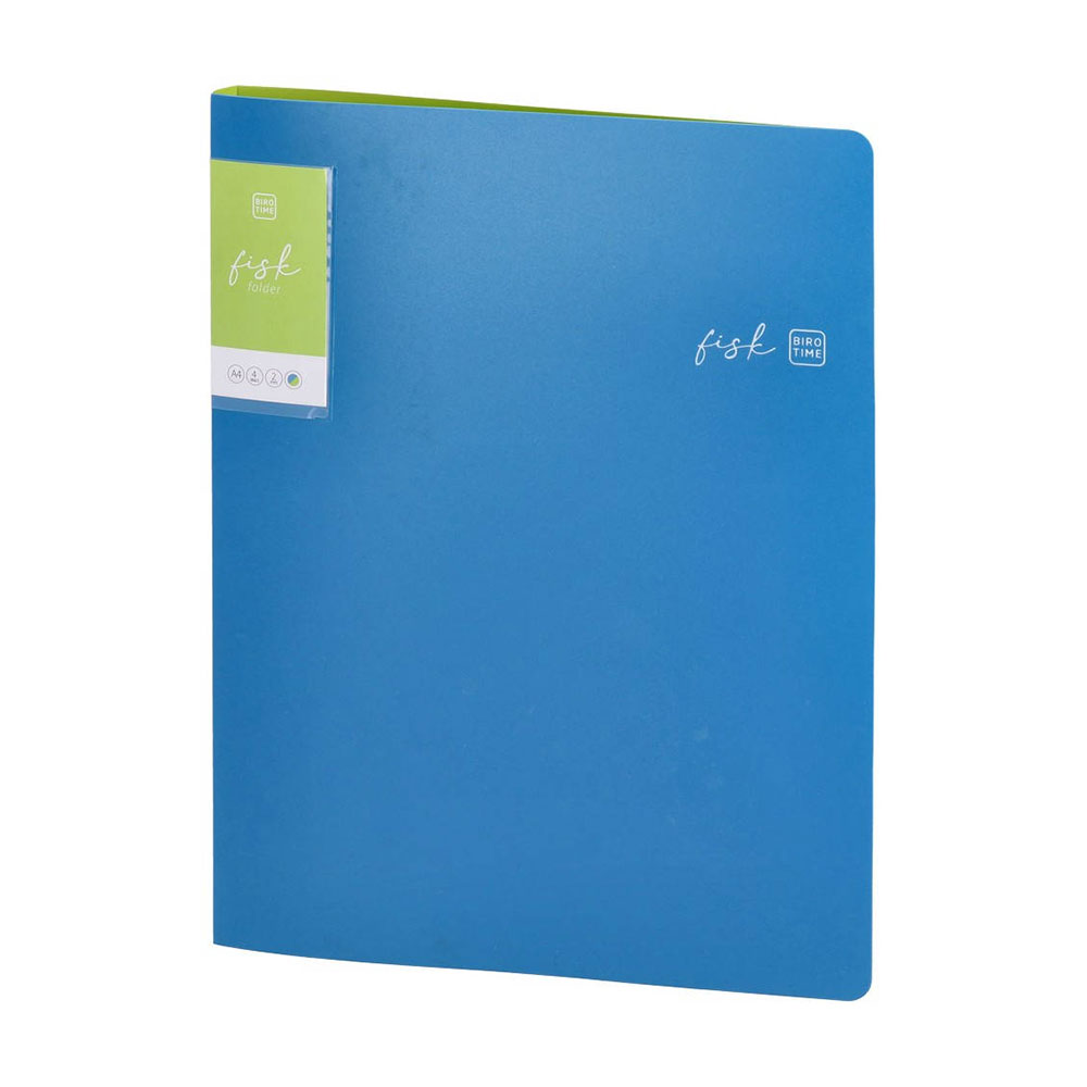 Папка Biro Time Fisk, А4, с 2 ринга, 20 mm, синя