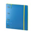 Папка Biro Time Vermont, А4, с 4 ринга и ластик, синя