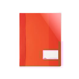 Durable Папка, A4+, PP, с джоб за визитка, червена