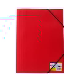 Office 1 Папка, PP, с ластик, червена