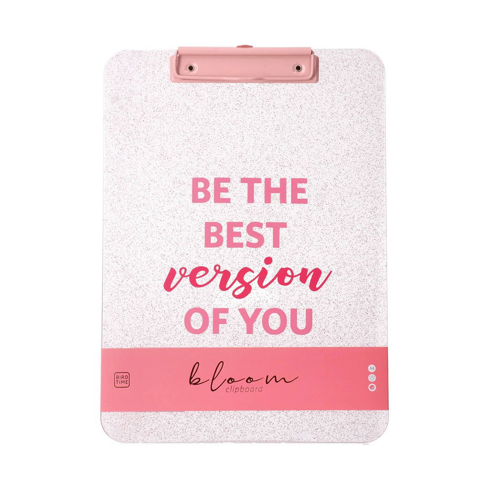 Клипборд Biro Time Carnelian, А4, розов