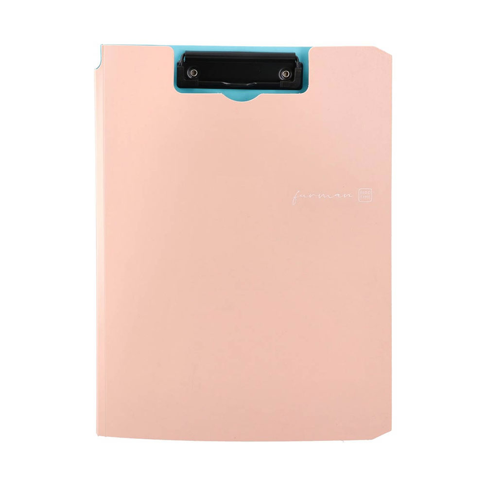 Клипборд Biro Time Furman, А4, с капак, праскова