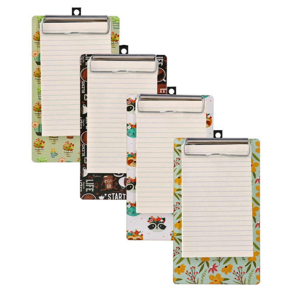 Клипборд Biro Time Planny, 12.5 х 21cm, с пад за писане, 48 листа, асорти, 1 брой