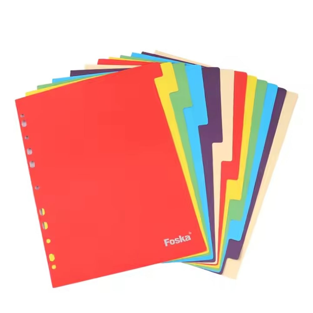 Foska Разделител, картонен, 180 g/m2, 12 цвята