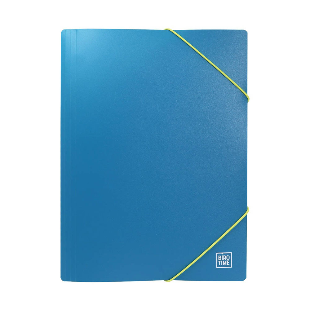 Папка Biro Time Mapp, с ластик, А4, синя