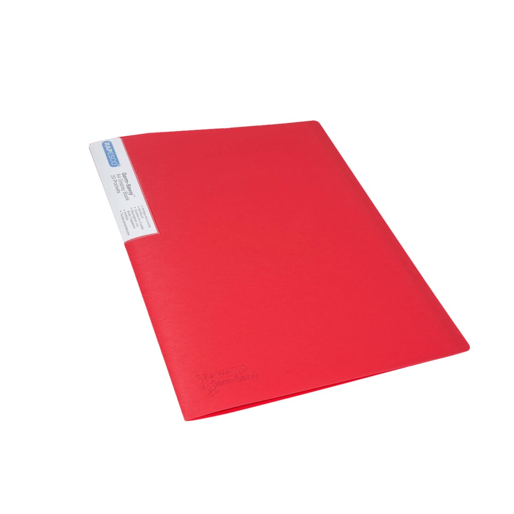Rapesco Папка Germ-Savvy, PP, с 20 джоба, червена