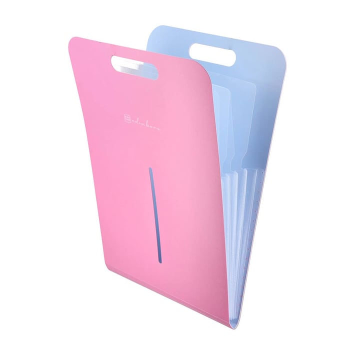 Папка Biro Time Edinboro, с 5 разделителя, вертикална, розова