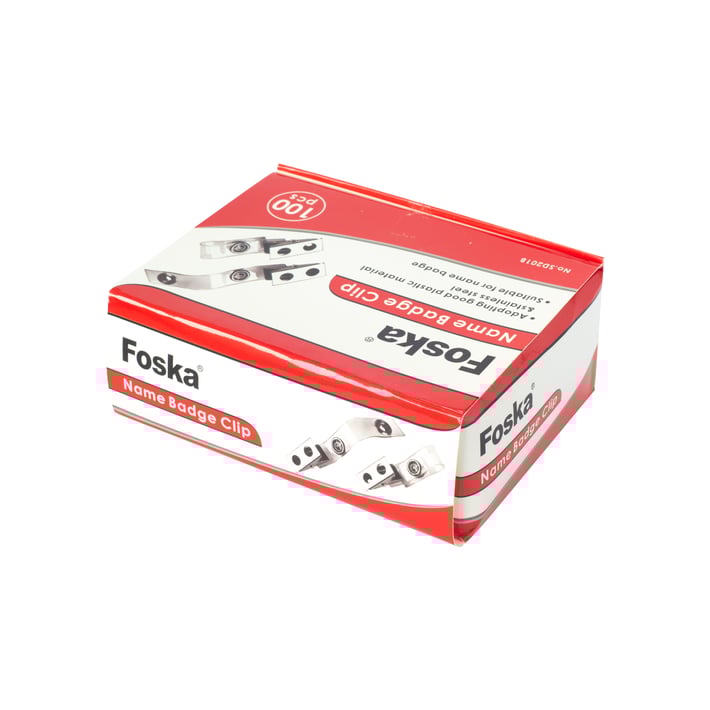 Foska Клипс за баджове, 100 броя