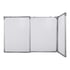 Top Office Бяла дъска, 120 x 480 (120 + 240 + 120) cm, тройна, магнитна, с алуминиева рамка