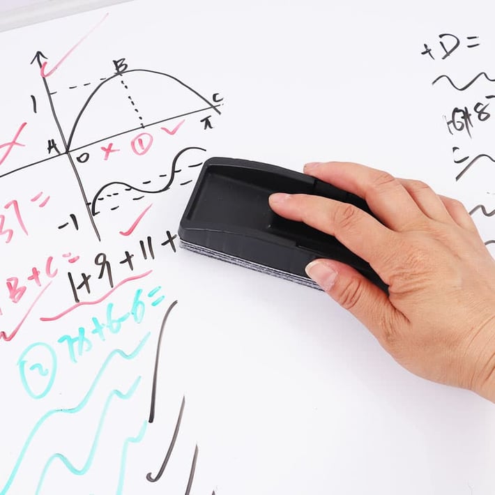 Foska Гъба за бяла дъска, магнитна, с поставка за маркери