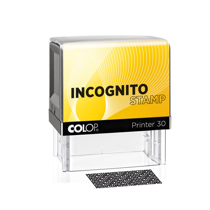 Colop Печат Incognito Printer 30, правоъгълен, 18 x 47 mm, черен