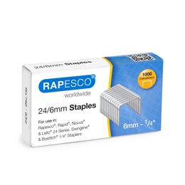 Rapesco Телчета за телбод, размер 24/6 mm, 1000 броя