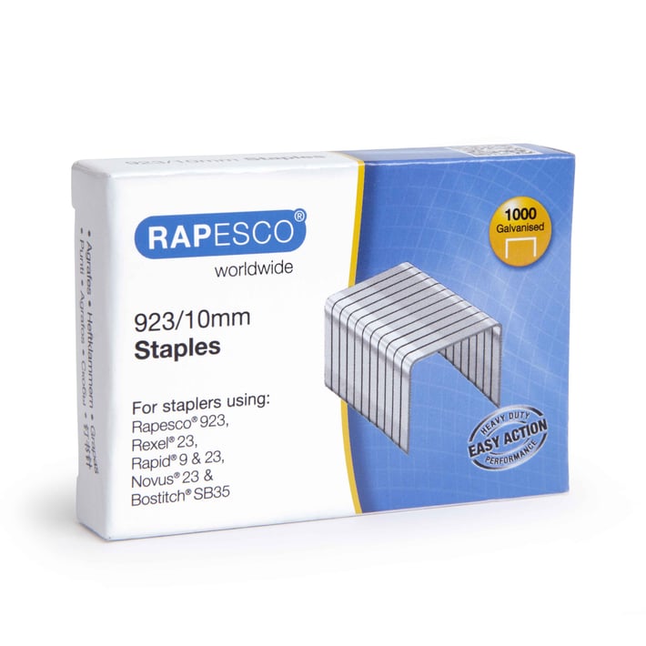 Rapesco Телчета за телбод, размер 23/10 mm, 1000 броя