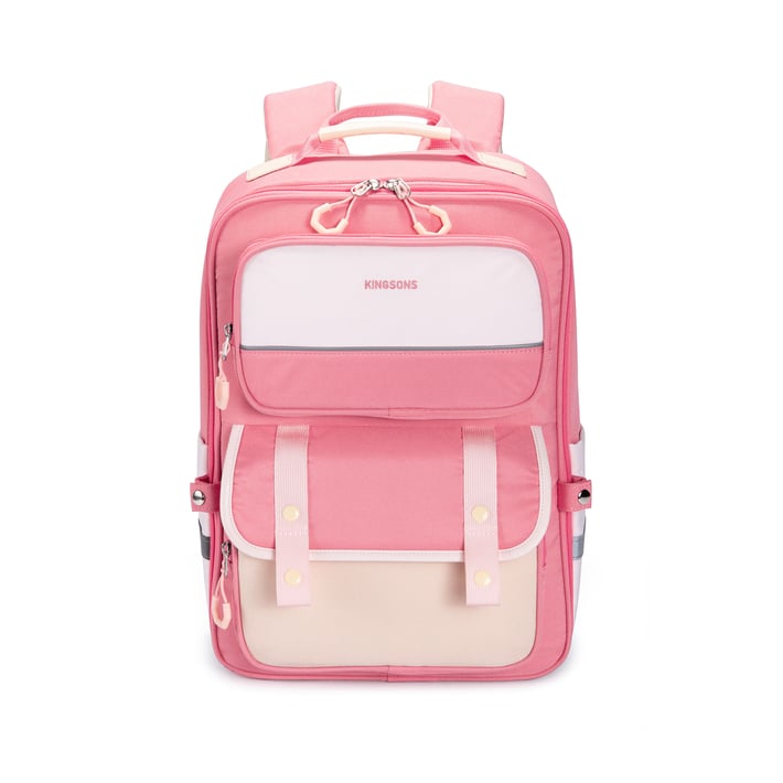 Раница Kingsons Ergo Junior, ученическа, розова
