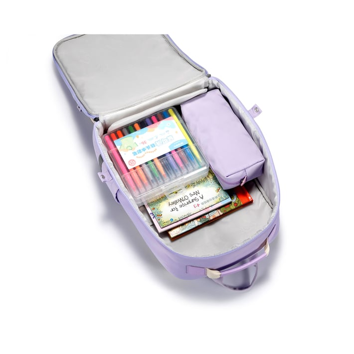 Раница Kingsons Safeback Junior, ученическа, лилава