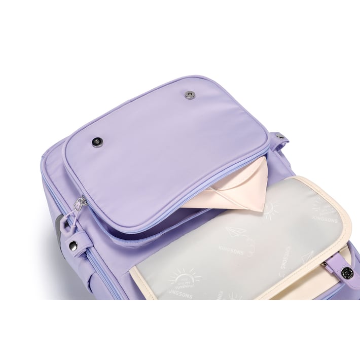 Раница Kingsons Safeback Junior, ученическа, лилава