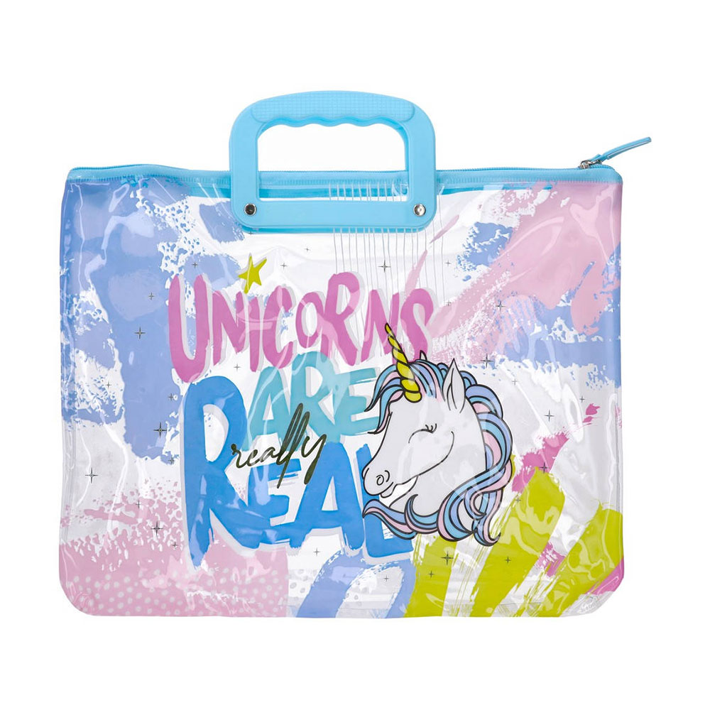 Чанта за листове Junior Case Fine, еднорог, PVC