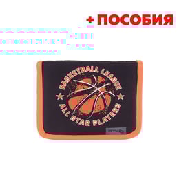 Pulse Несесер Basketball League, пълен, черно-оранжев