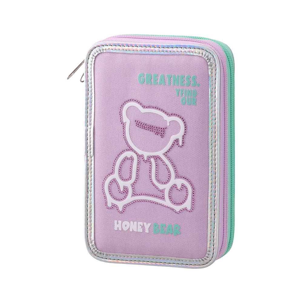 Несесер Statovac Double Decker - Мече, с два ципа, пълен