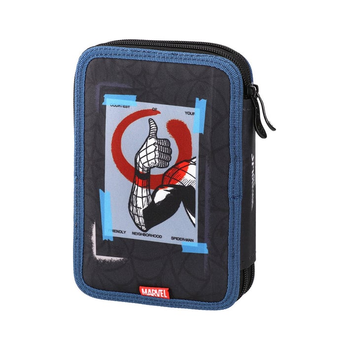 Несесер Statovac Double Decker - Спайдърмен, с два ципа, пълен