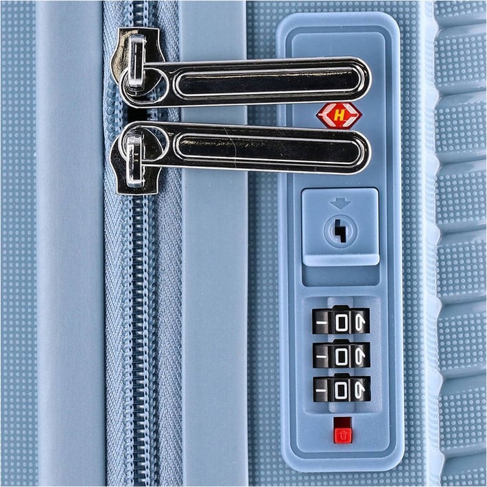 Куфар Empire Ibiza, PP, светлосин, 3 броя