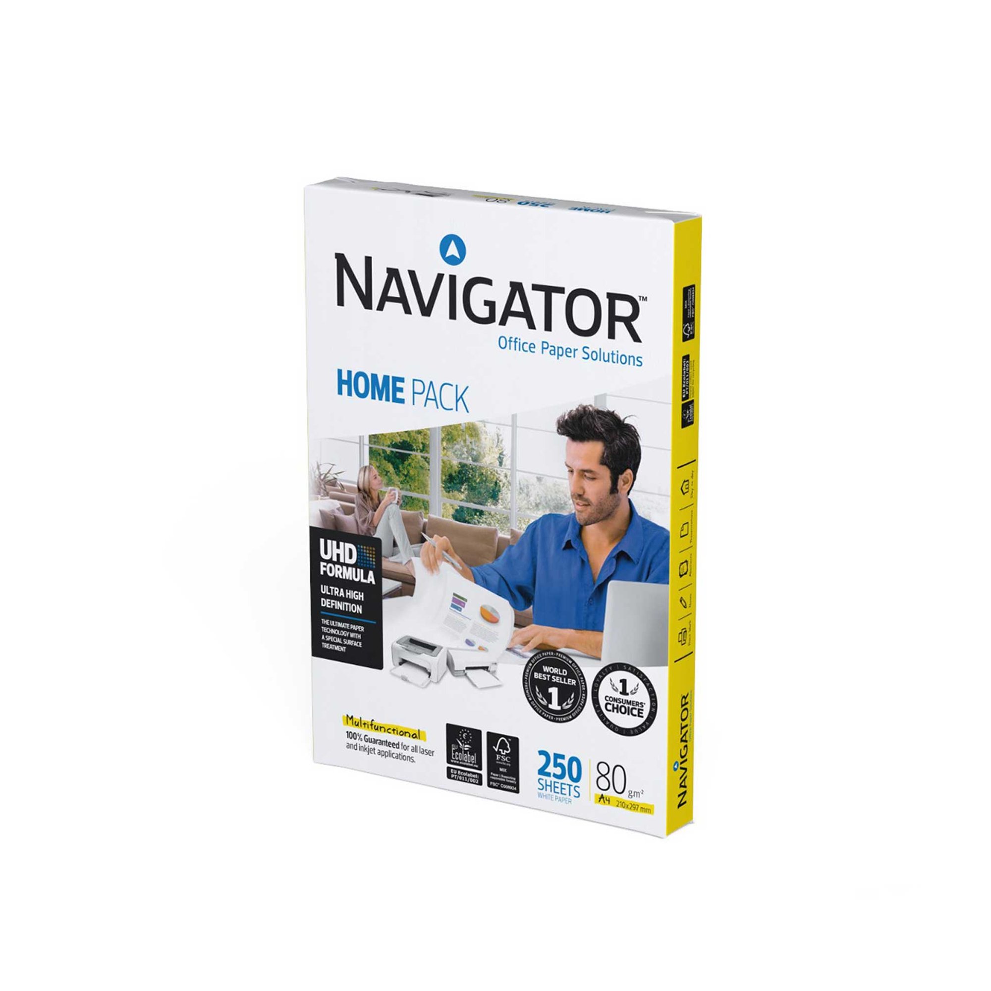 Navigator Копирна хартия Home Pack, А4, 80 g/m2, 250 листа