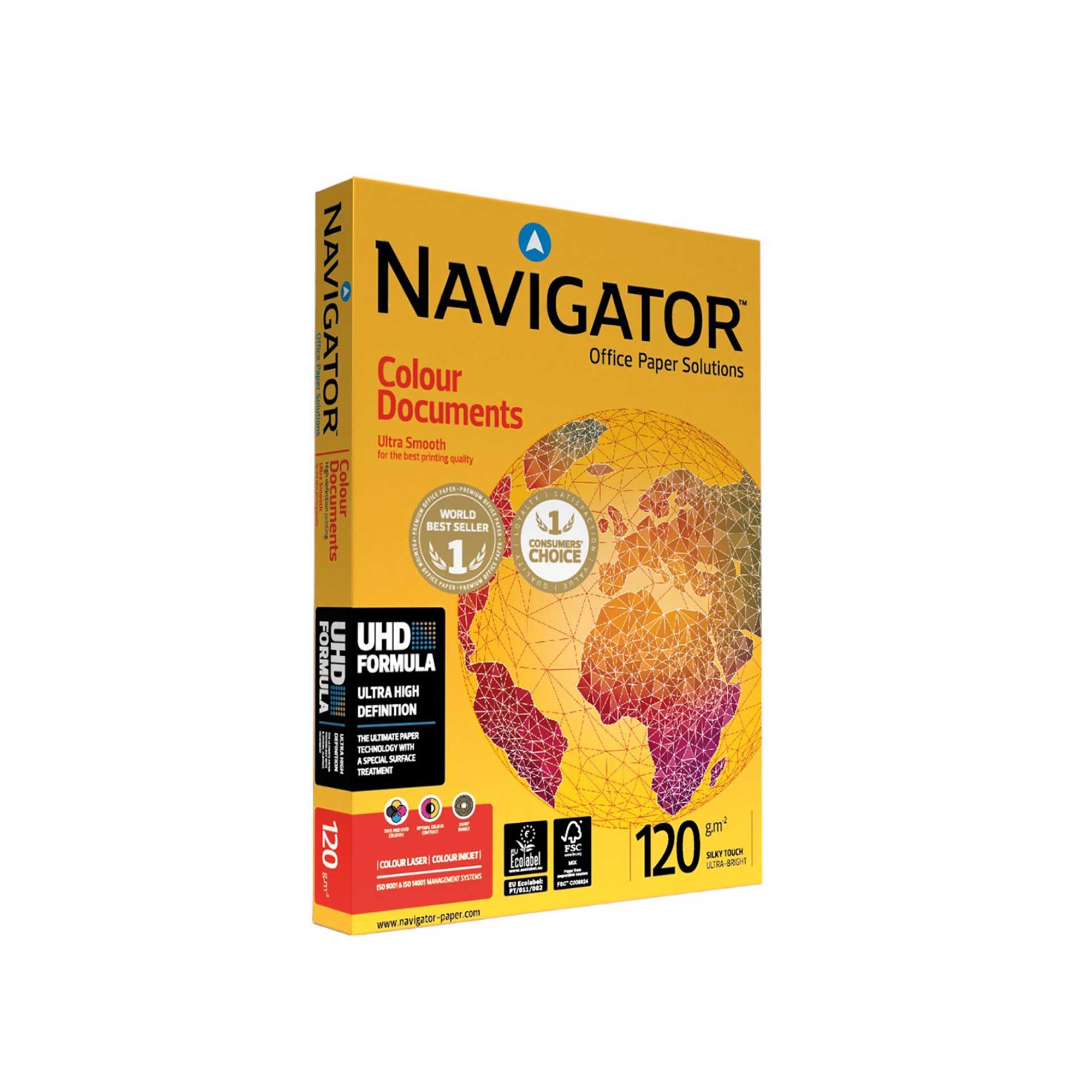 Navigator Копирна хартия Colour Documents, А4, 120 g/m2, 250 листа